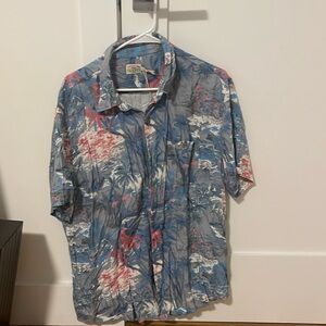 Faherty NEW WITH TAGS Short sleeve island shirt XL